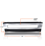 Center Bumper with Chrome Trim for 2004 - 2016 Volvo VNL 300 430 630 | Replacement Volvo 20470446 20470454 Aftermarketus Bumpers