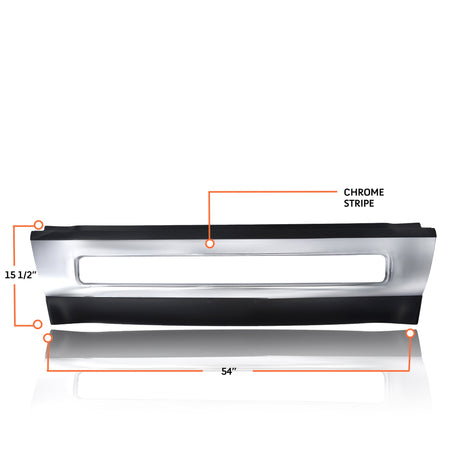 Center and Corner Bumper Set for 2004-2015 Volvo VNL | Replacement Volvo 20470331 82721510 82721512 20470454 Aftermarketus Bumpers
