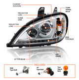 LED Headlight for 1996-2017 Freightliner Columbia | Replacement Freightliner A06-32496-004 | Left Aftermarketus Headlights