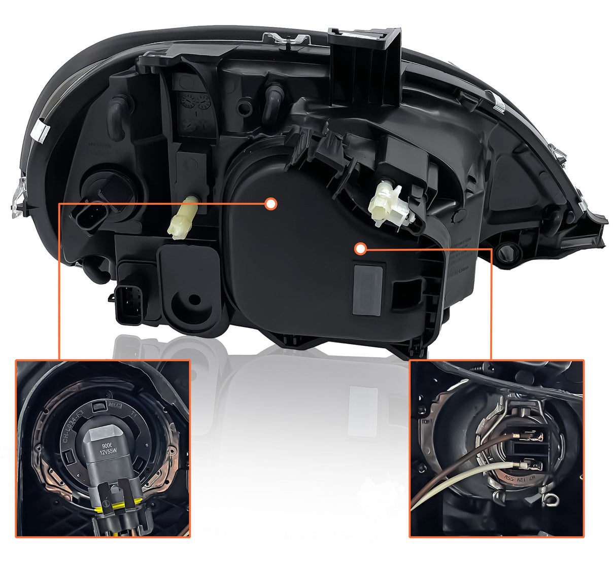 LED Headlight for 1996-2017 Freightliner Columbia | Replacement Freightliner A06-32496-004 | Left Aftermarketus Headlights