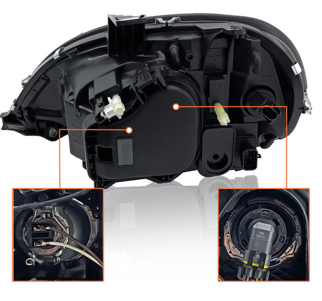 LED Headlight for 1996-2017 Freightliner Columbia | Replacement Freightliner A06-51041-001 | Right Aftermarketus Headlights