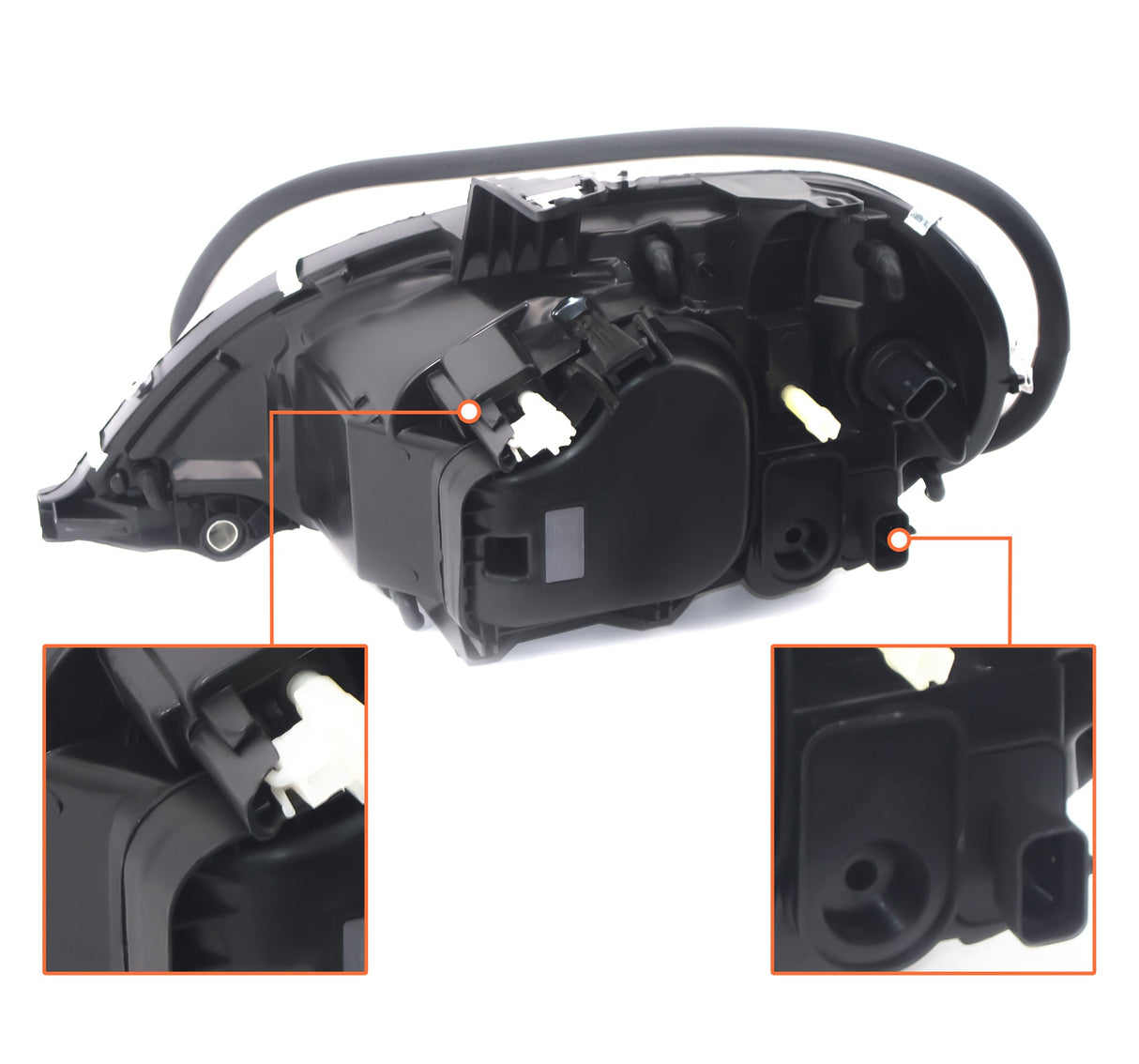 Headlight for 2002-2018 Freightliner M2 Semi Trucks | Replacement A06-51039-003 | Right Aftermarketus Headlights