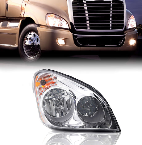 Headlight for 2008-2017 Freightliner Cascadia | Replacement Freightliner A06-51907-002 | Right Aftermarketus Headlights