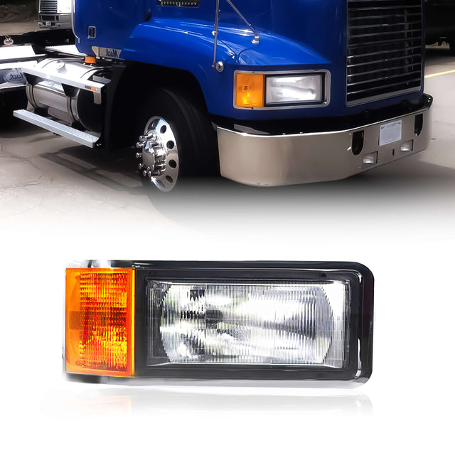 Headlight for 1990-2007 Mack CH CL Trucks | Replacement Mack 25163253 | Right Aftermarketus Headlights