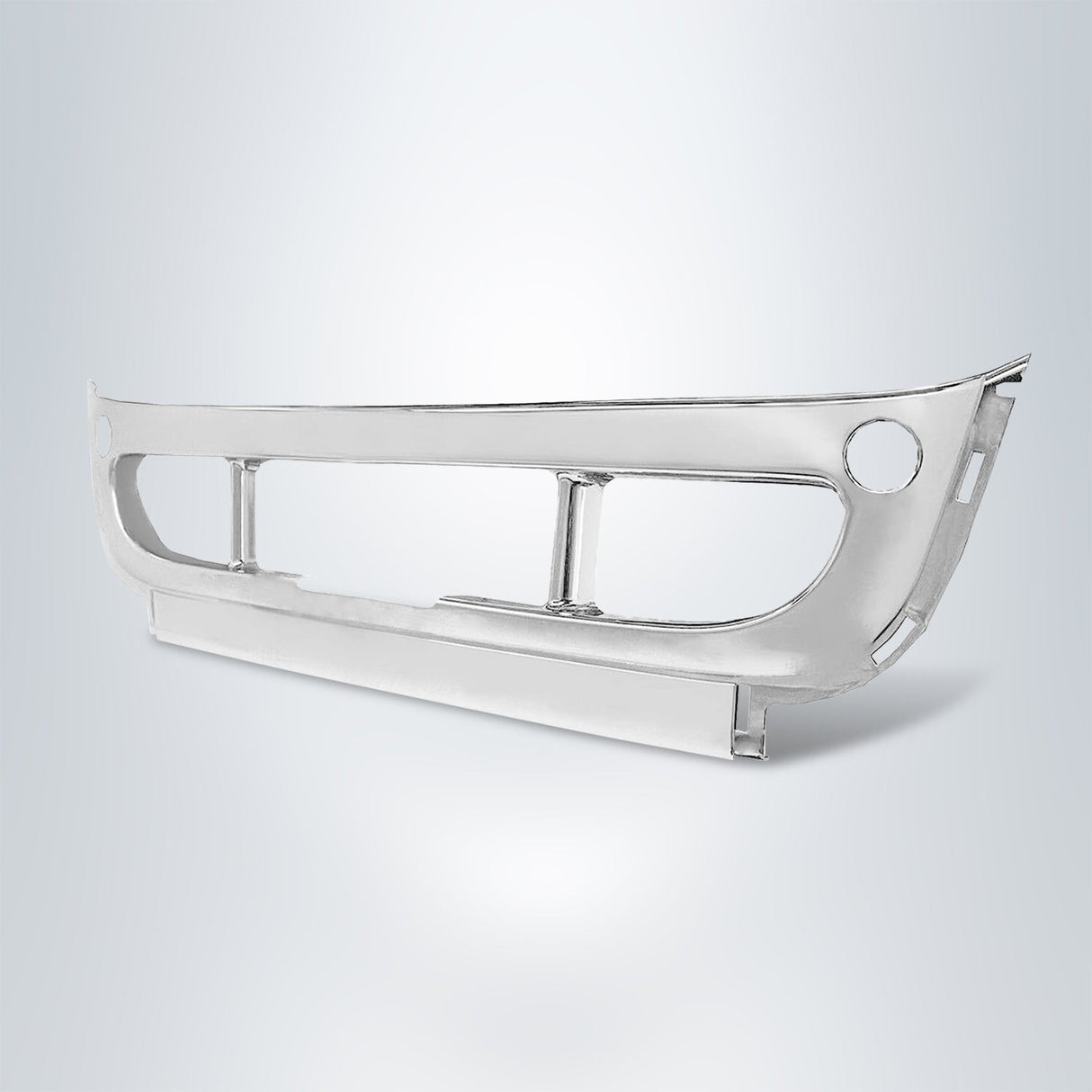 Front Chrome Center Bumper Cover for 2008-2017 Freightliner Semi Trucks Aftermarketus Bumpers