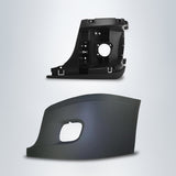 Corner Side Bumper with Reinforcement Support for 2008-2017 Freightliner Cascadia | with Fog Light Hole | Pair Aftermarketus Bumpers