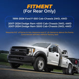 Air Suspension Bags Kit for 1999-2025 Ford F550, 2007-2025 Dodge Ram 4500(Cab-Chassis Only, 2WD & 4WD)