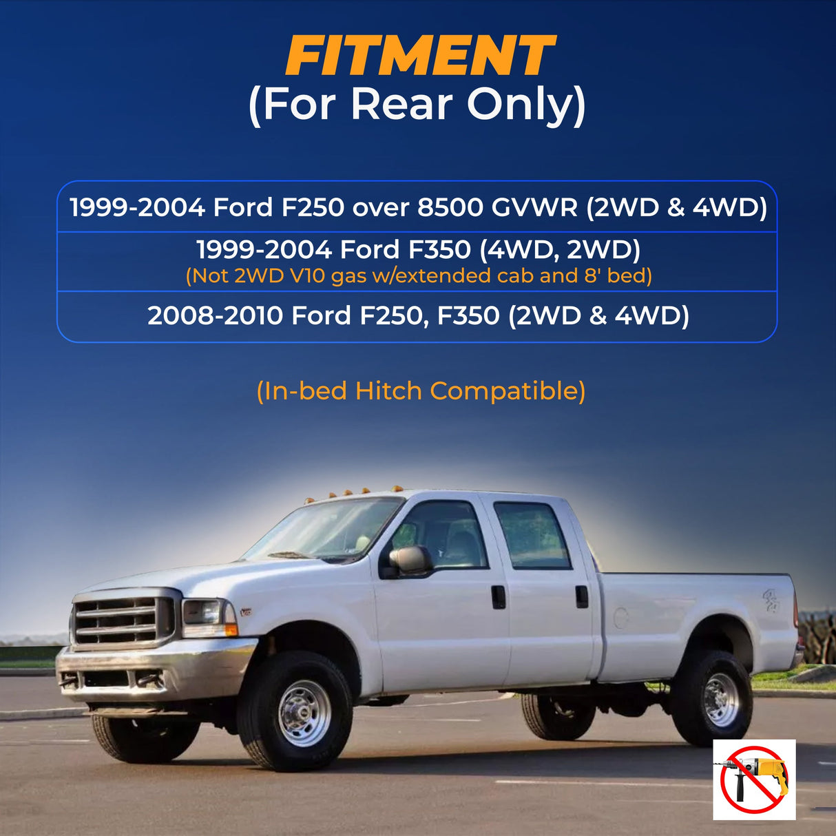 Air Spring Bag Suspension Kit for Ford F250 F350 | Replaces Firestone 2550 Ride-Rite  Air Helper Kits for Pick-up(s)
