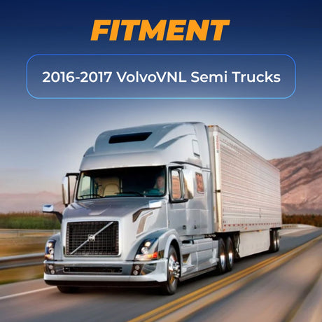 Corner Side Bumper Replacement (with Fog Light Holes) for 2016 - 2017 Volvo VNL Semi Trucks | Pair Aftermarketus Bumpers