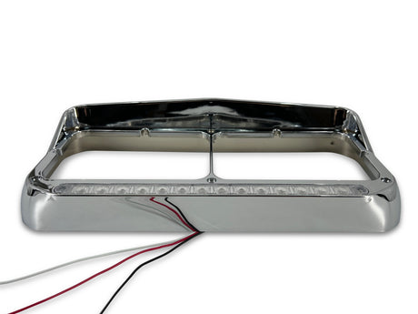 Headlight Bezel with LED Strip for Kenworth Peterbilt Freightliner Semi Trucks | Chrome Aftermarketus Headlights