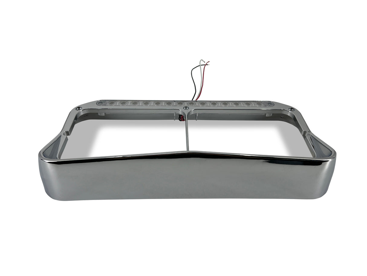Headlight Bezel with LED Strip for Kenworth Peterbilt Freightliner Semi Trucks | Chrome Aftermarketus Headlights