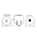 Cab Sleeper Air Spring Bag for Volvo Replaces Volvo 21165209 Aftermarketus Cabin Air Springs