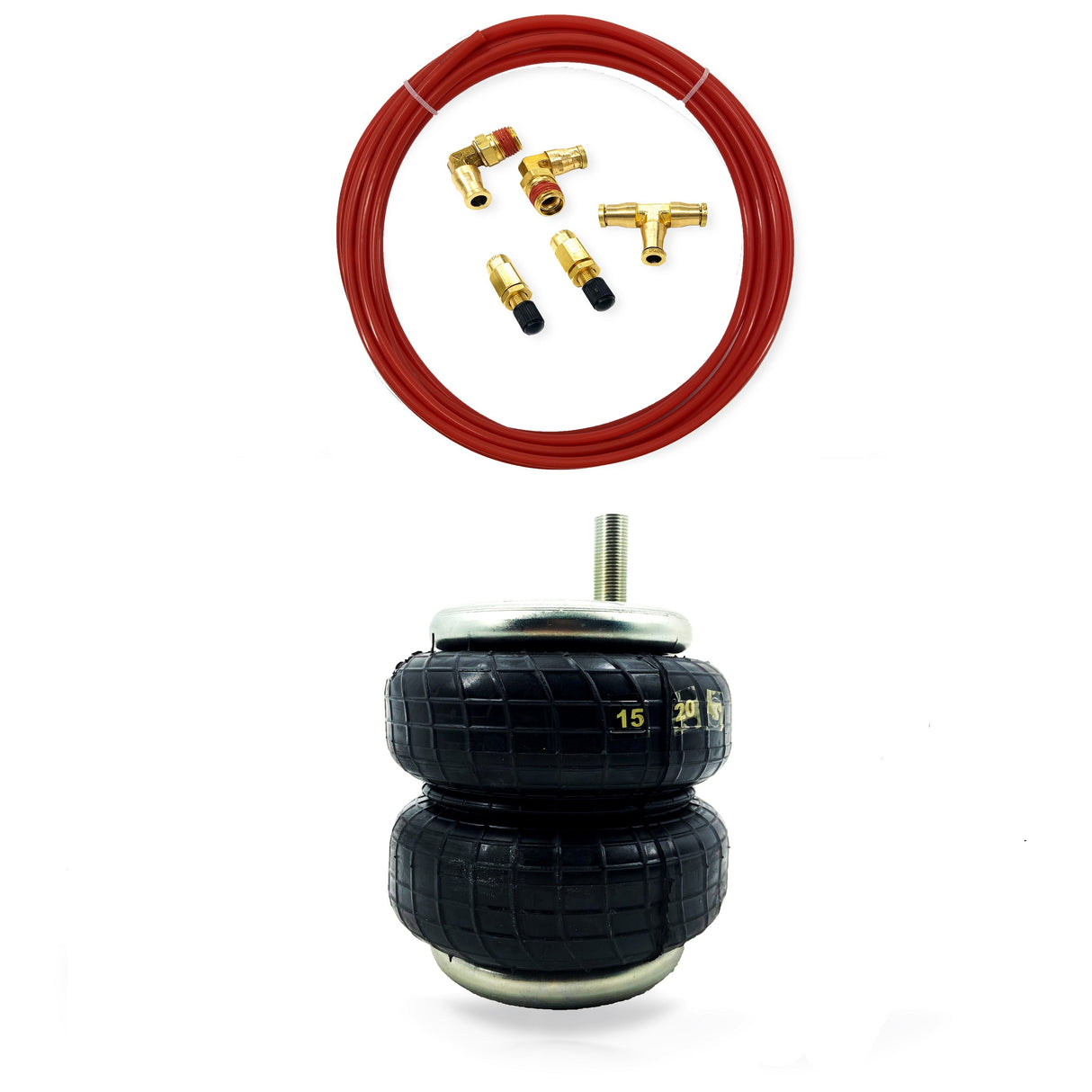 TORQUE 6410 Replacement Air Spring Bag for Firestone Kits and Air Line Service Kit (Replaces Firestone 6410 Ride Rite) (TR6410) Aftermarketus Pick Up Convoluted Air Springs