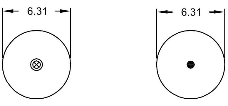 Double Convoluted Air Spring Bag (Replaces Firestone 6897, W01-358-6897, Goodyear 2B9-229 Aftermarketus Convoluted Air Springs