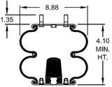 Double Convoluted Air Spring Bag (Replaces Firestone 6905, Hendrickson S-5270, S-3518) Aftermarketus Convoluted Air Springs