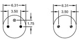 TORQUE Air Spring Bag Replaces Firestone 6943, W01-358-6943 Aftermarketus Convoluted Air Springs