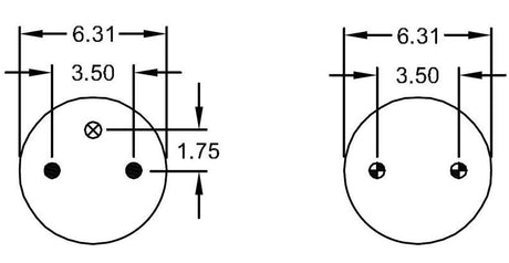 TORQUE Air Spring Bag Replaces Firestone 6943, W01-358-6943 Aftermarketus Convoluted Air Springs