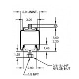 Cab Sleeper Air Spring Bag for Peterbilt (Firestone 7164) Aftermarketus Cabin Air Springs