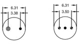 TORQUE Double Convoluted Air Spring Bag for Firestone 7686 Aftermarketus Convoluted Air Springs