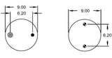 Triple Convoluted Air Spring Bag (Replaces Firestone 7996, 7990, Granning 8221) Aftermarketus Convoluted Air Springs