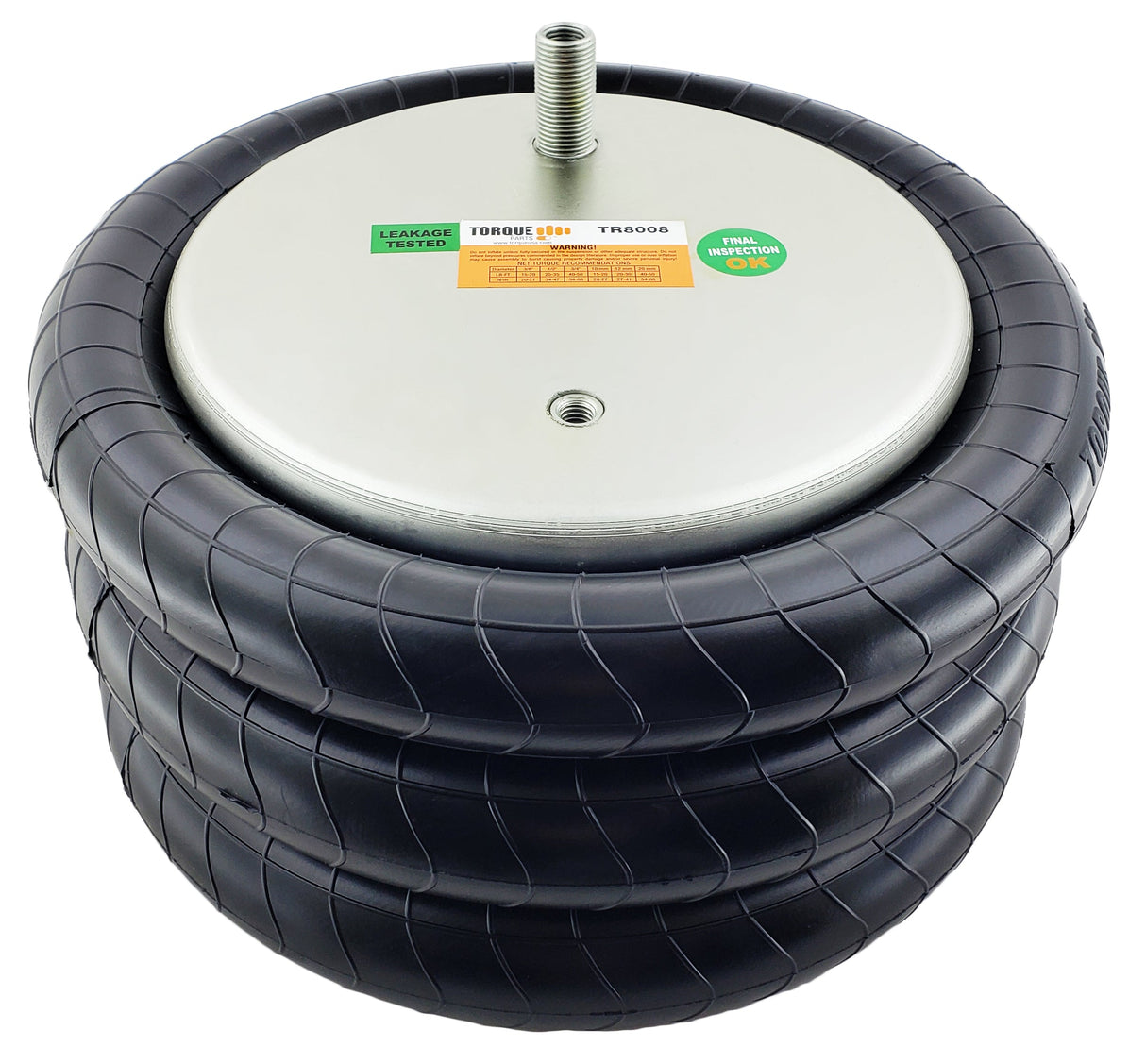 Triple Convoluted Air Spring Bag (Replaces Firestone 8008, Hendrickson S-11637, C-11637) Aftermarketus Convoluted Air Springs