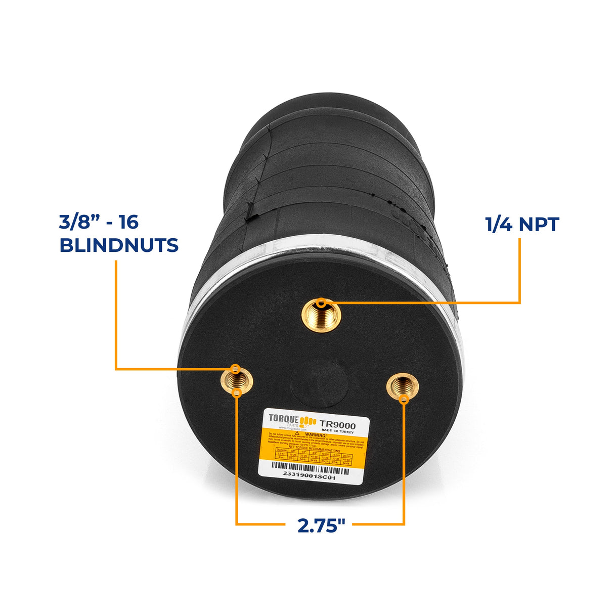Air Spring Bag Kit for Pickup Replaces W21-760-9000 Aftermarketus Pick Up Convoluted Air Springs
