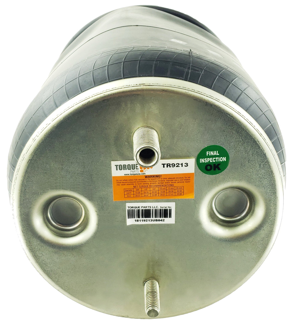 Air Spring Bag for Navistar Trucks (Replaces Firestone W01-358-9213, Navistar 1660581C-1) Aftermarketus Reversible Sleeve Air Springs