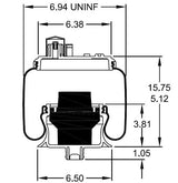 Front Axle Air Spring Bag for Volvo(Replaces Firestone 9913) Aftermarketus Reversible Sleeve Air Springs