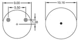Trailer Air Spring Bag (Replaces Firestone W01-358-9978, Hendrickson S-28929) Aftermarketus Reversible Sleeve Air Springs