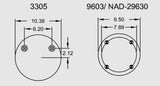 Air Spring Bag Replacement Firestone W01-358-8782 Goodyear 1R13-109